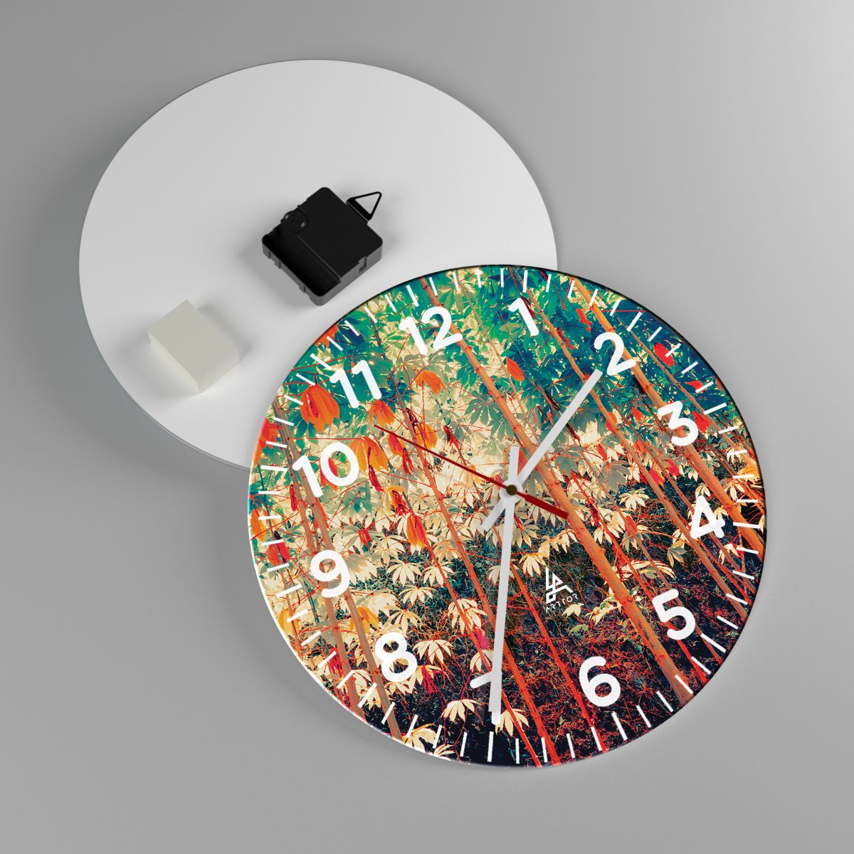 Orologio da parete Arttor - Red hot chili peppers - Quadrante con trattini,  Forma: Cerchio - 30x30 cm - Pepe, Chili, Stagionatura