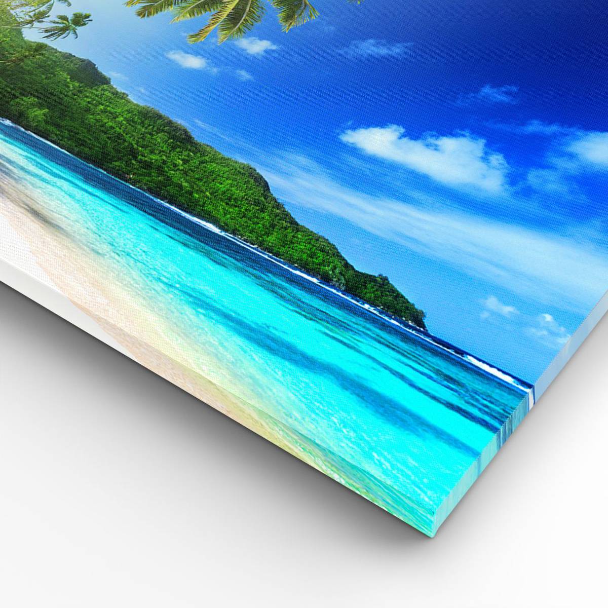 Impression sur Toile 100x40cm Tableaux Image Photo arbre jungle vague