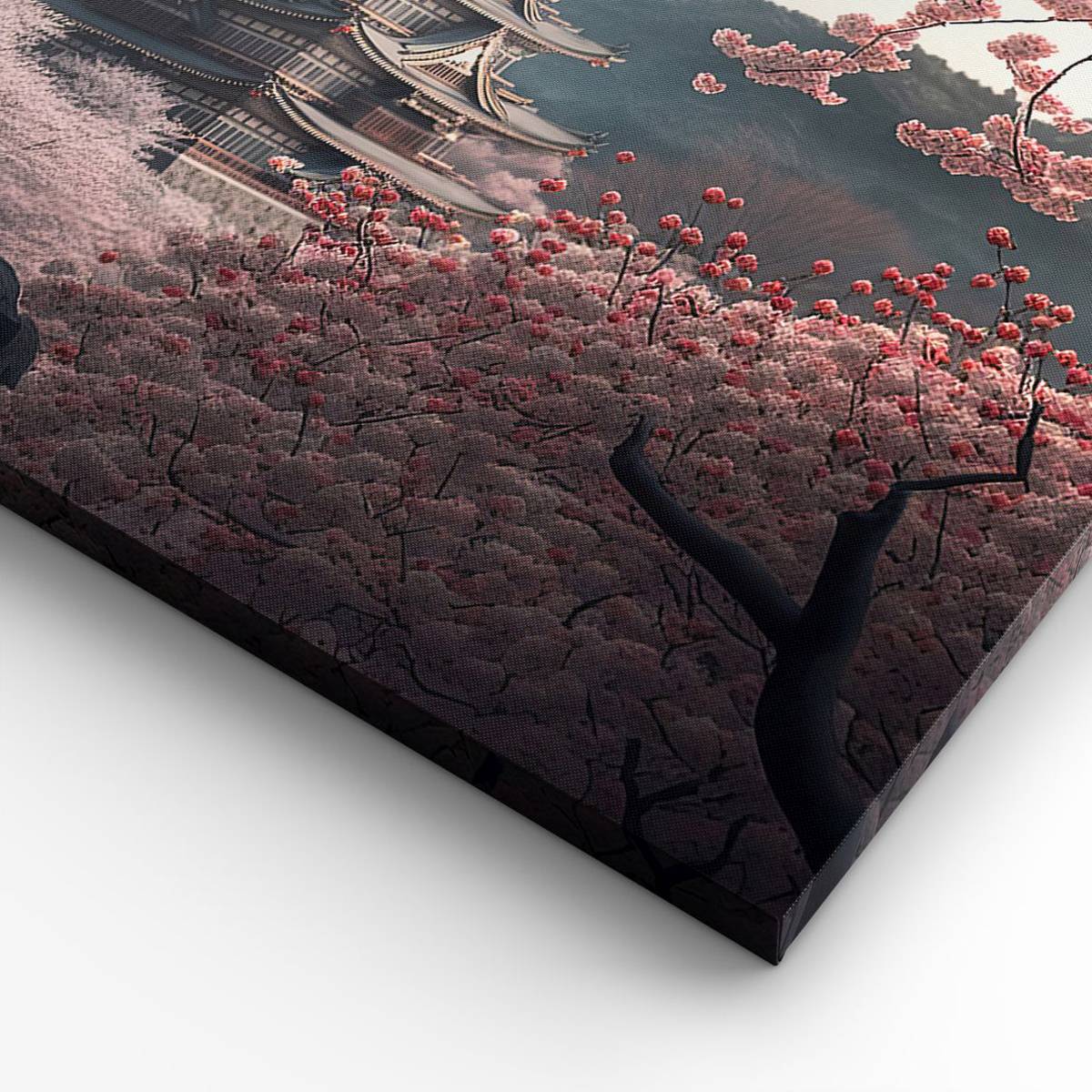 islandburner Tableau Premium sur Toile - Paysage Japonais avec