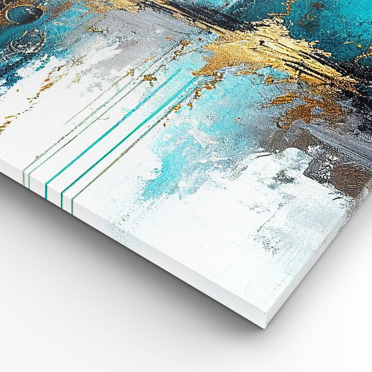 Impression Sur Toile Abstrait Colorée Moderne 120x80 Cm XXL Tableau Decoration Murale Intisse 94014447