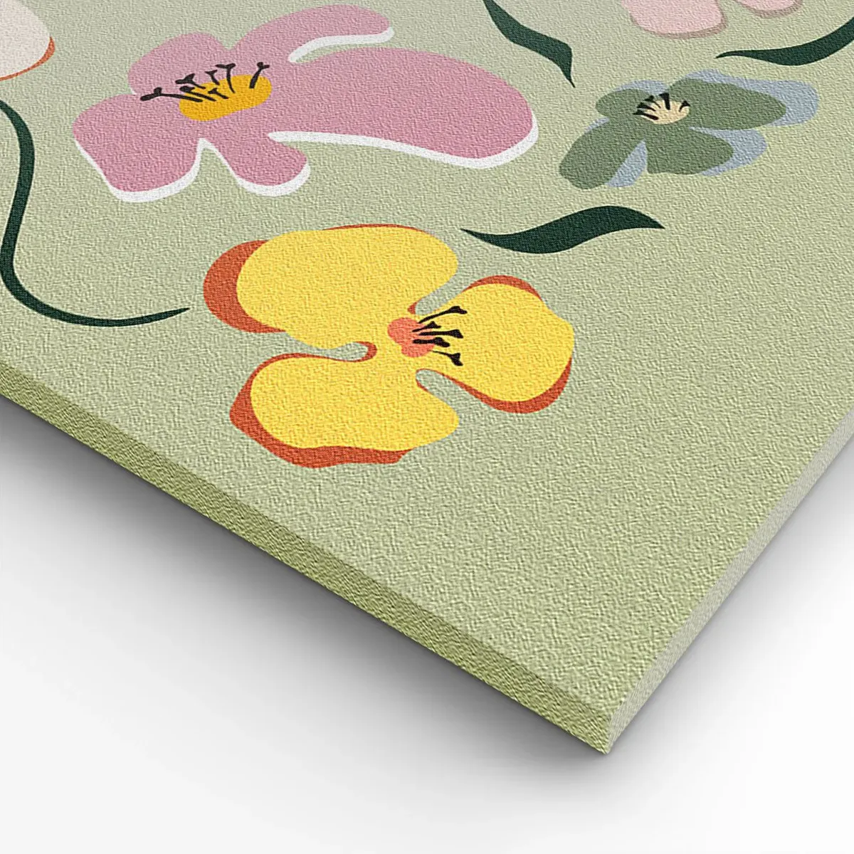 Schilderen op canvas - Viooltjes welkom - 50x70 cm