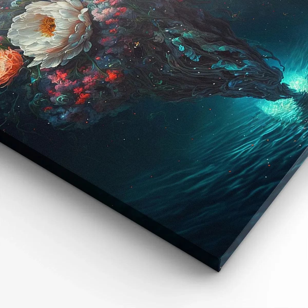 Lærredstryk - Billede på lærred - Mærkelig have - 50x70 cm