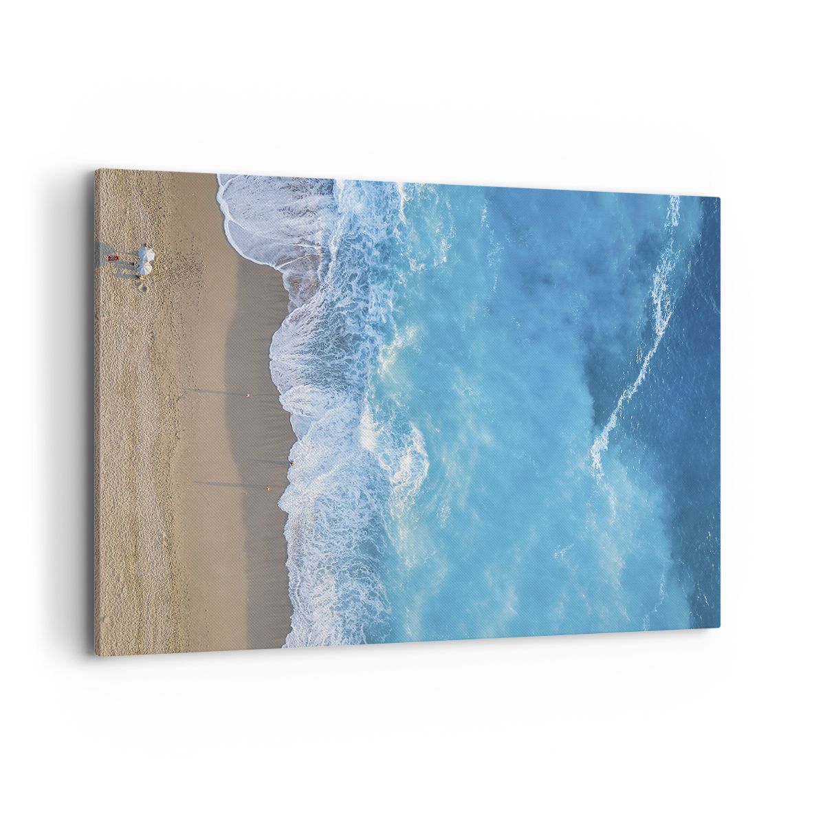 Tableau Toile ARTTOR 120x80cm - Paysage Marin, Plage Et Dune (décoration Murale, Neuve)