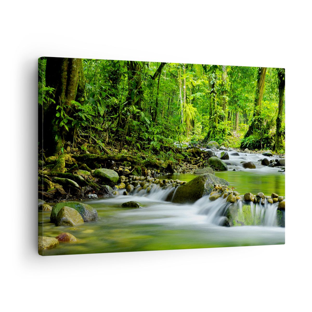 Impression Sur Toile Tableau Sur Toile Châssis Vert Paysage Arbres Montagne Panorama Foret 180 Chambre A Coucher Salon Couloir 70 X 70 Cm 91758888