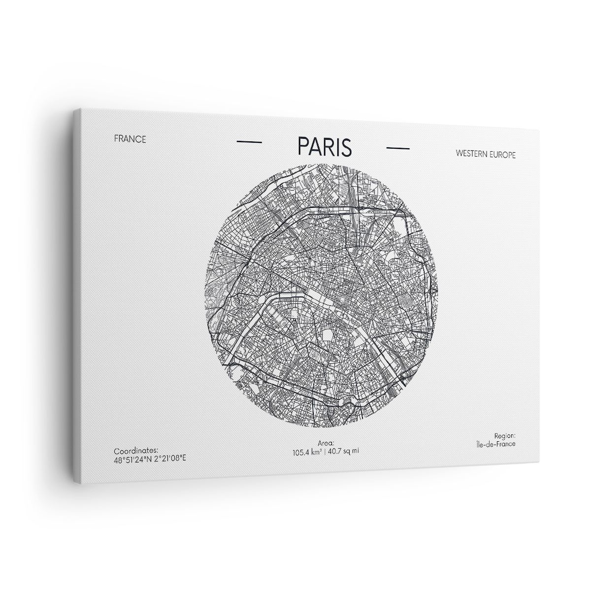 Tableau Déco Moderne Carte Du Monde Sur Toile 70x50 Cm – Style Vintage Rétro – Impression Haute Qualité – Pour Salon Bureau