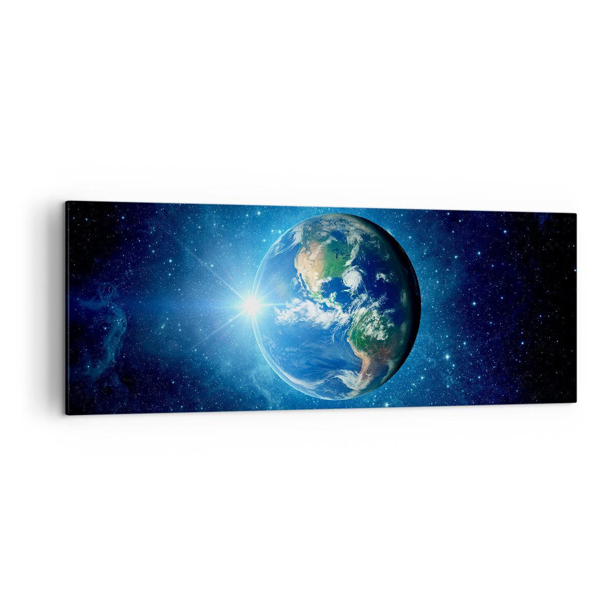 Tableau Toile Galaxie Univers 120x50cm - Impression Moderne, Multicolore, Neuf Sous Emballage
