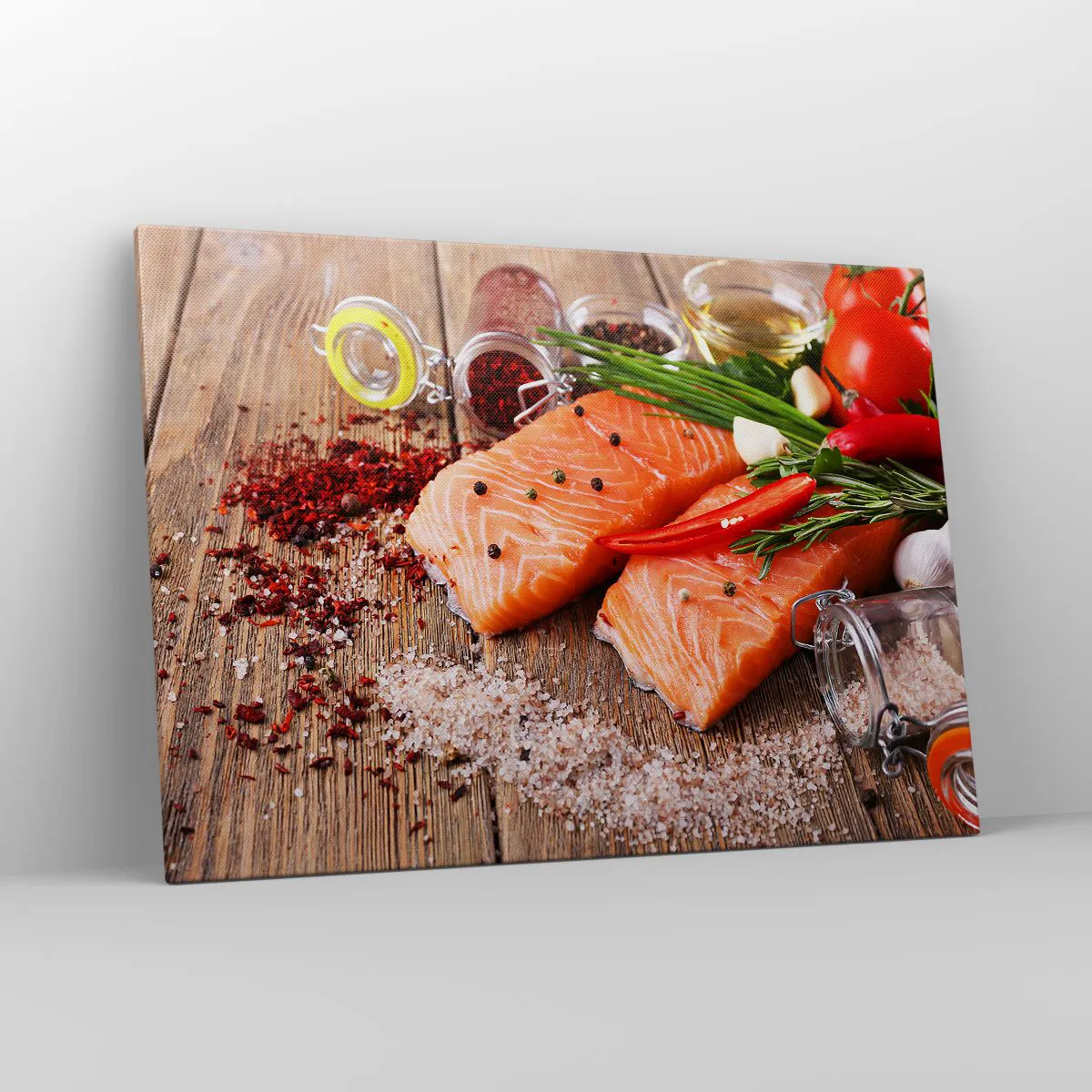 Schilderen op canvas - Noors avontuur in de keuken - 100x70 cm