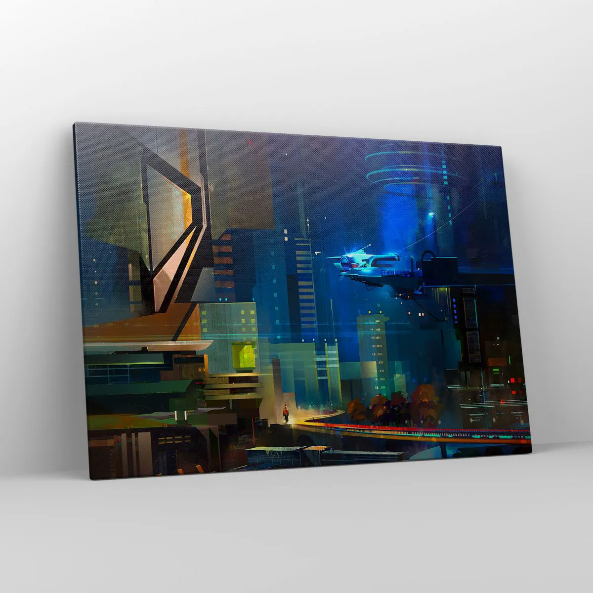 Lærredstryk - Billede på lærred - I den nærmeste fremtid - 100x70 cm