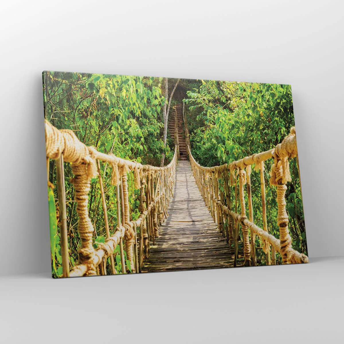 Tablou pe pânză - Suspendat în verde - 100x70 cm