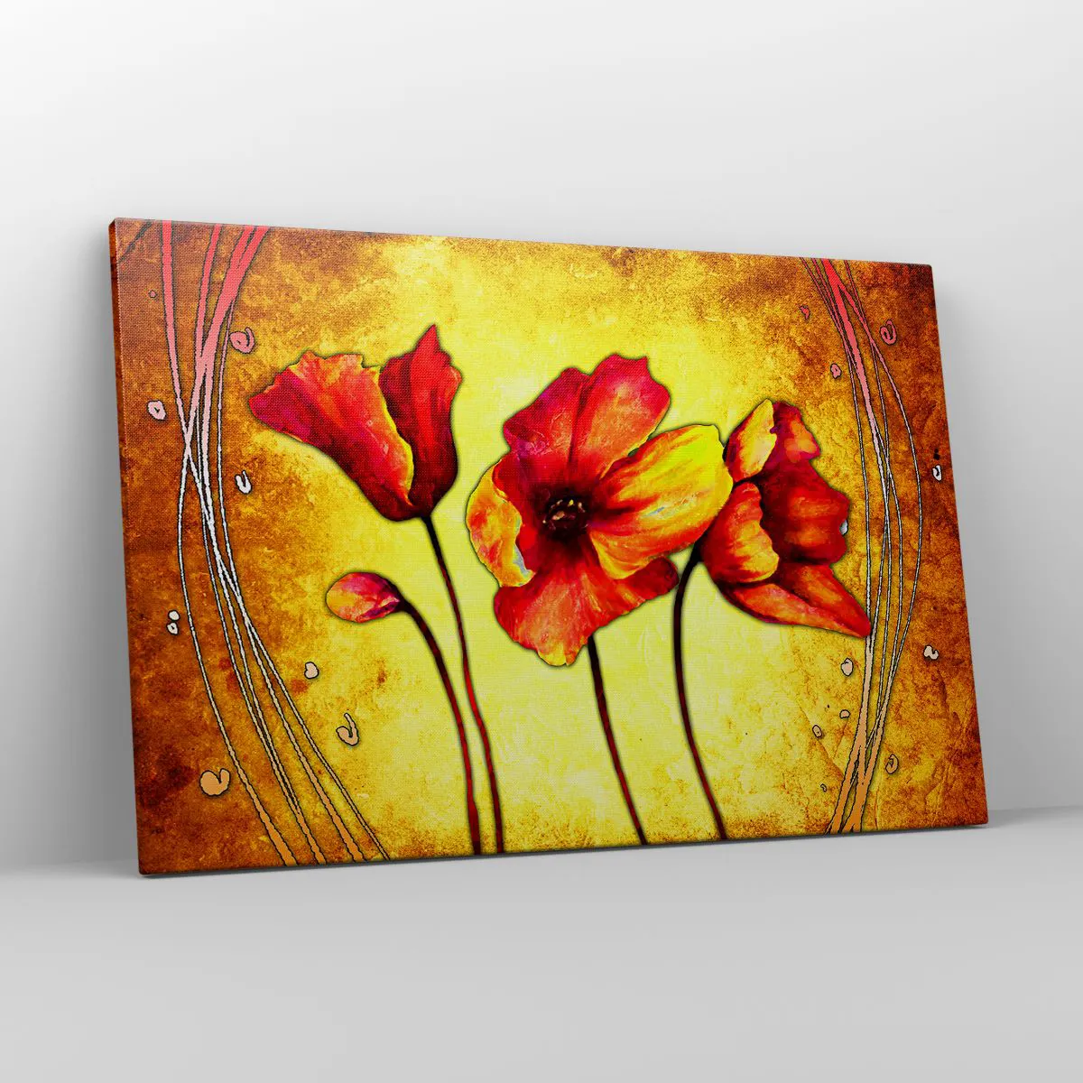 Obraz na plátně - V secesní dekoraci - 120x80 cm