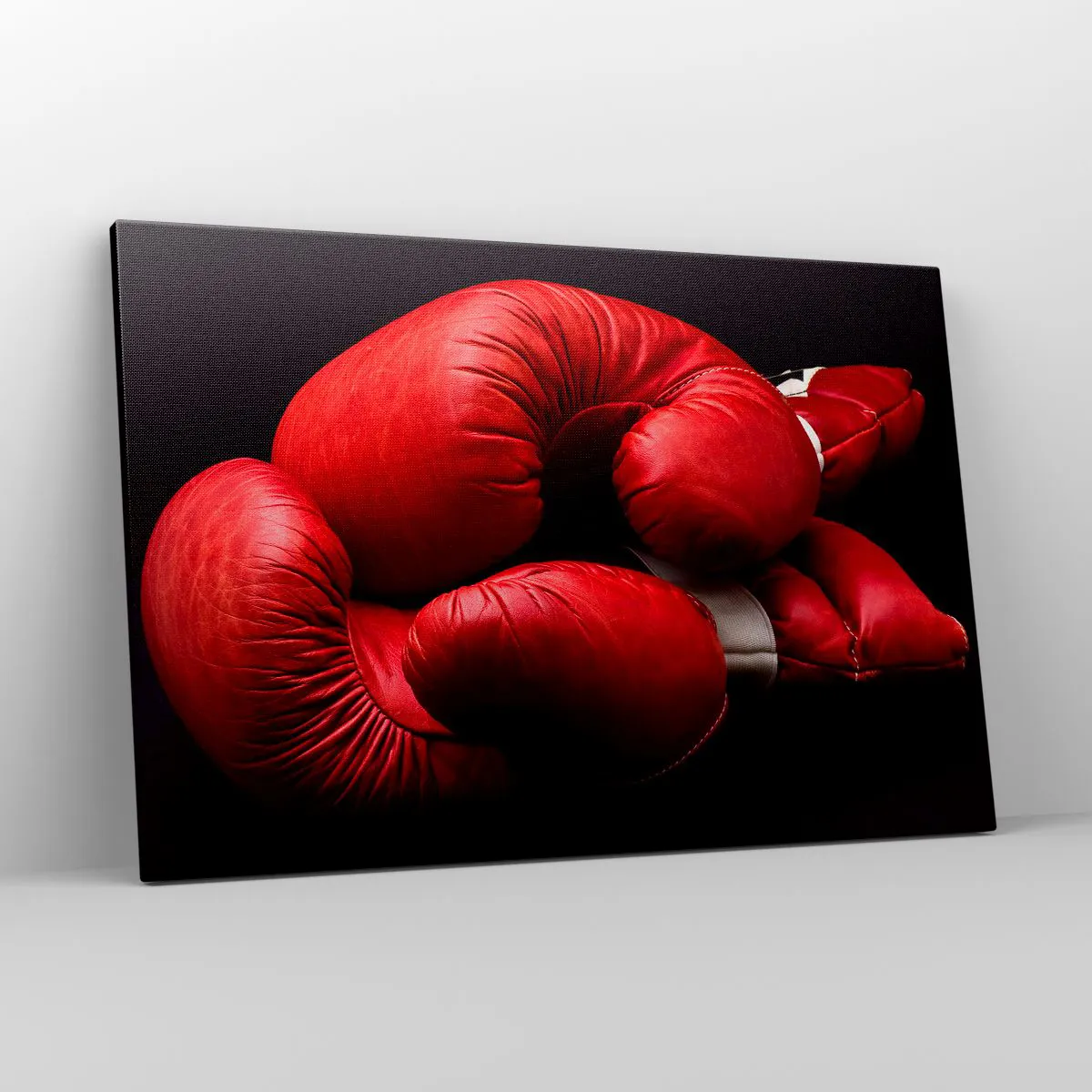 Lærredstryk - Billede på lærred - Kampens spænding bag os - 120x80 cm