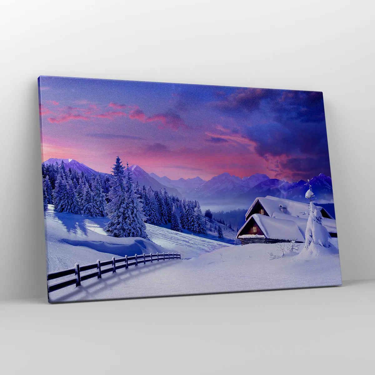 Canvastavla - Bild på duk - Silla natt - 120x80 cm