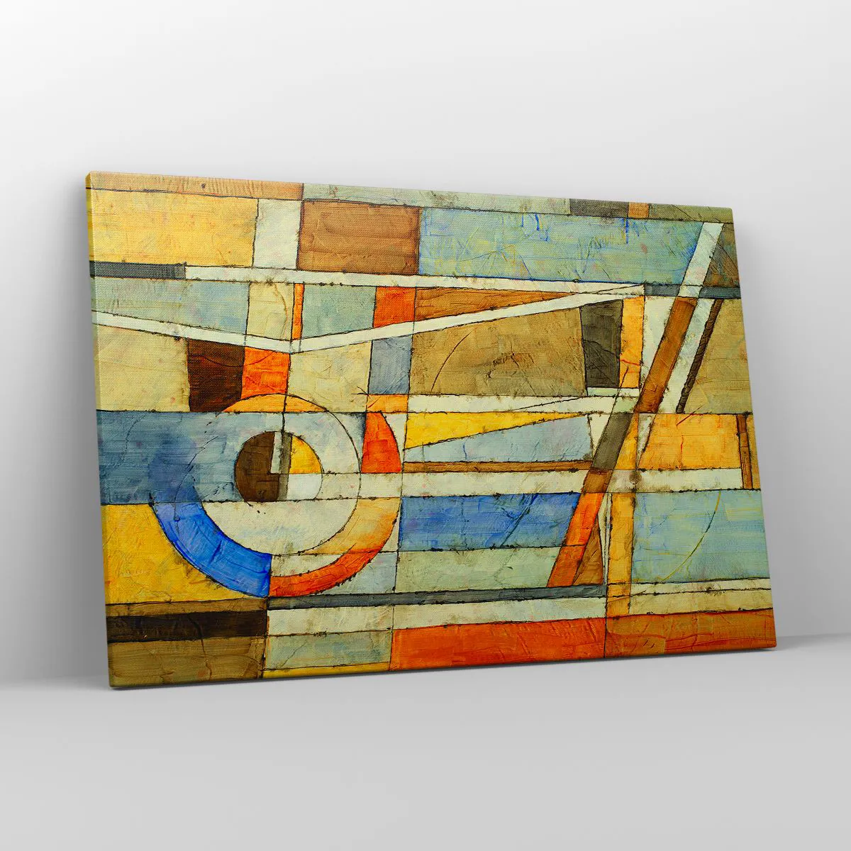 Tablou pe pânză - Cubismul în construcție - 120x80 cm