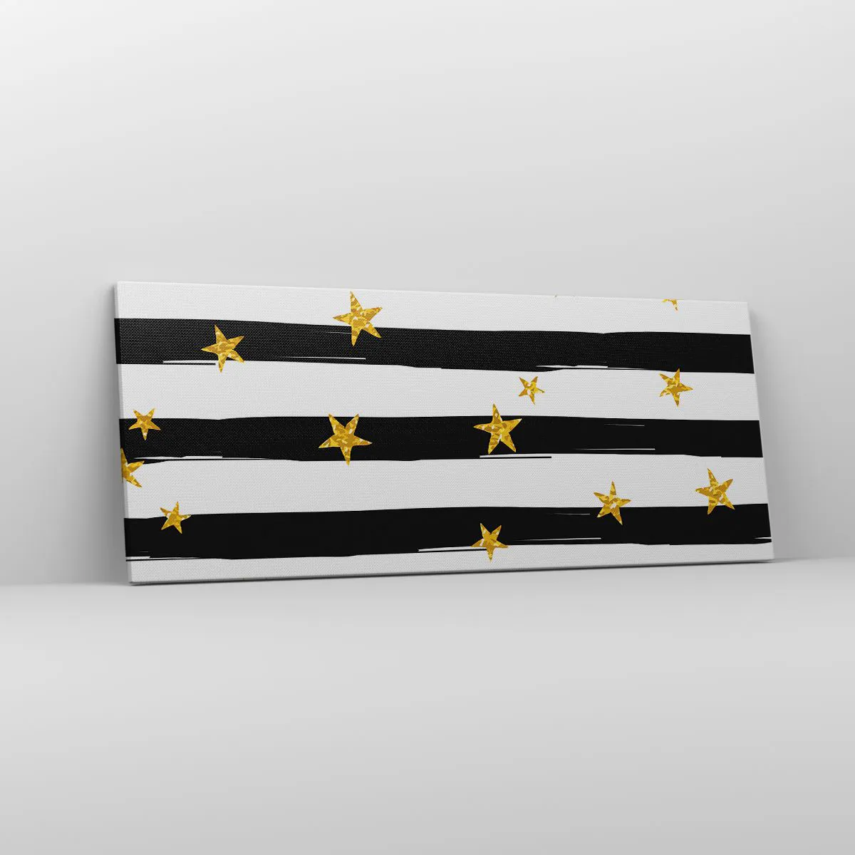 Lærredstryk - Billede på lærred - Vi blev alle født under en heldig stjerne - 100x40 cm