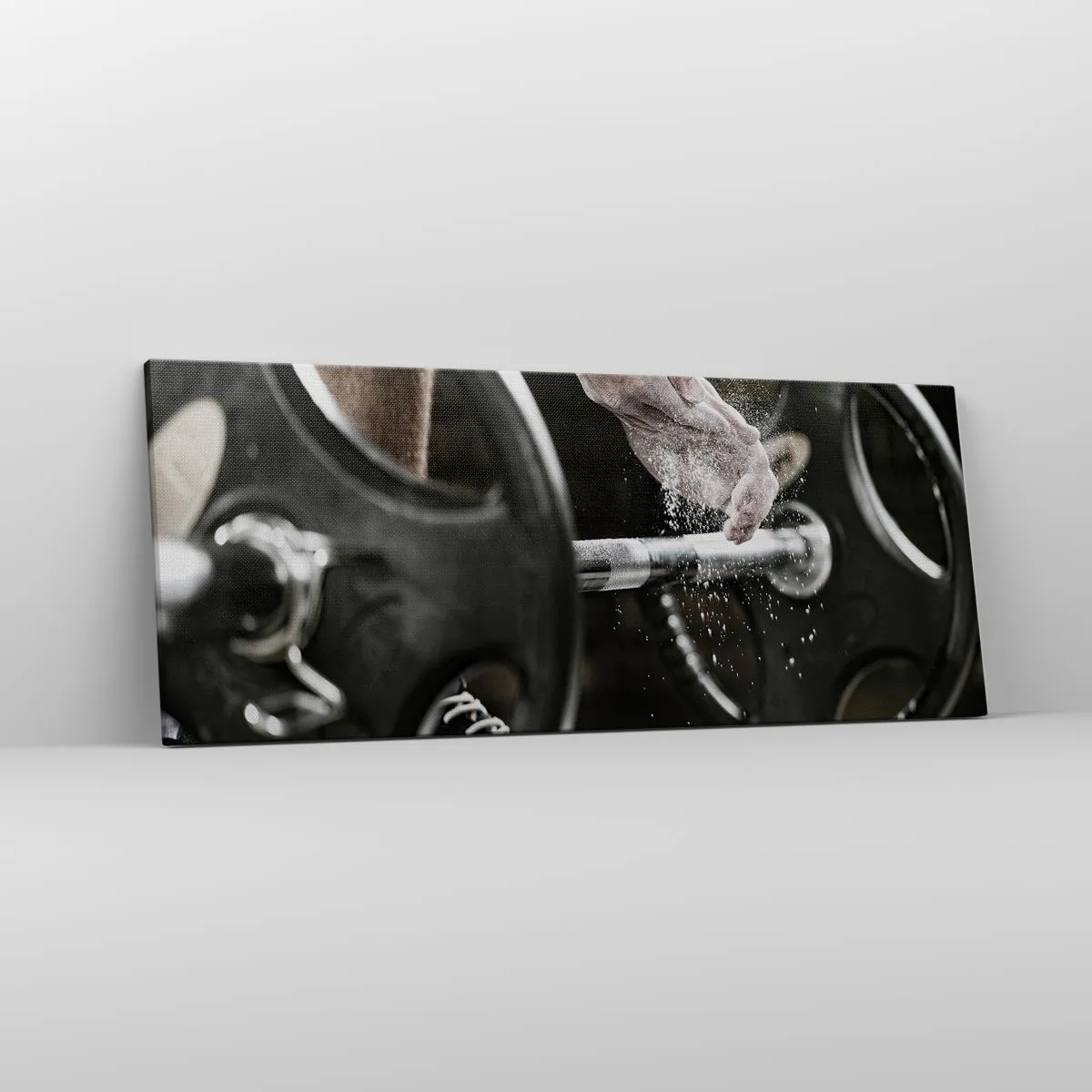 Lærredstryk - Billede på lærred - Udfordringen er taget imod! - 100x40 cm