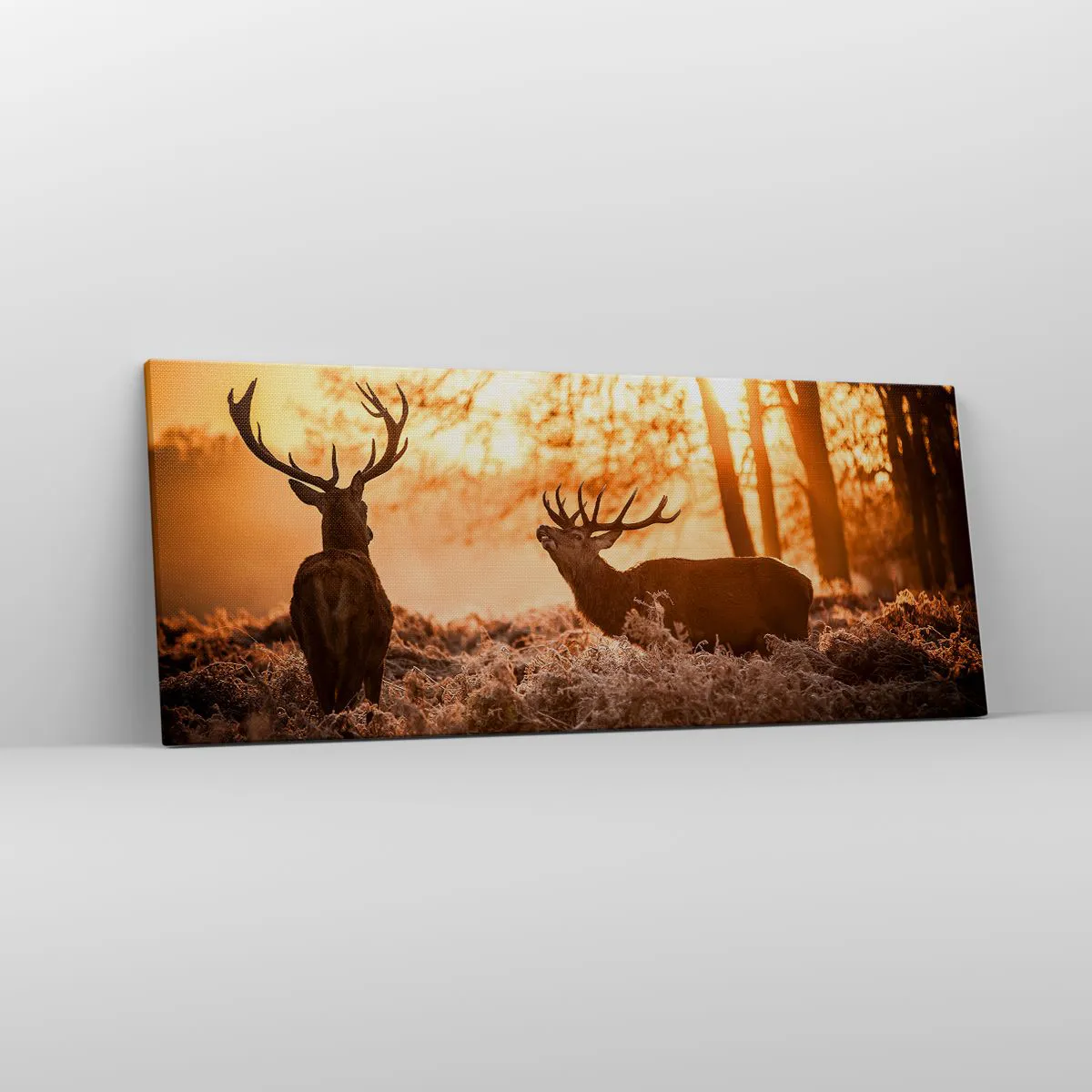 Impression sur toile - Image sur toile - Le rêve d'un chasseur - 100x40 cm