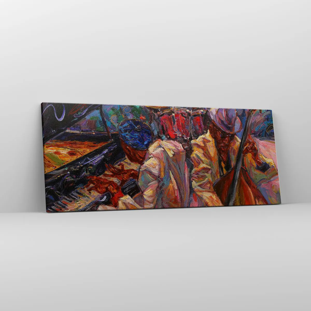 Bild auf Leinwand - Leinwandbild - In einem Schlag - 100x40 cm