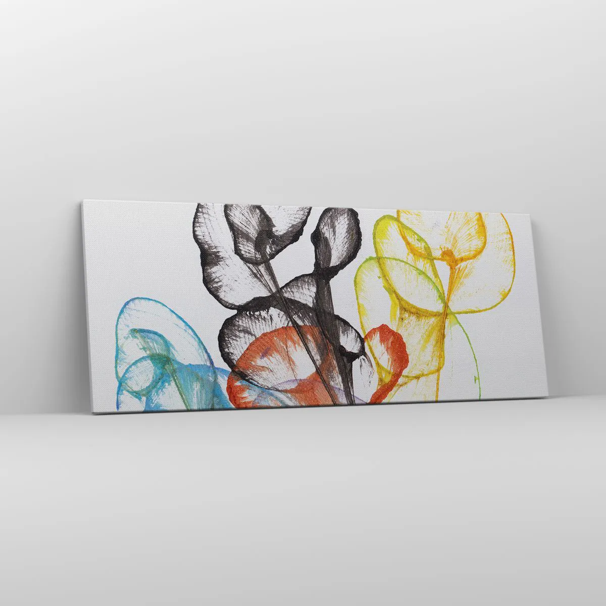 Impression sur toile - Image sur toile - Fleurs avec une âme - 100x40 cm