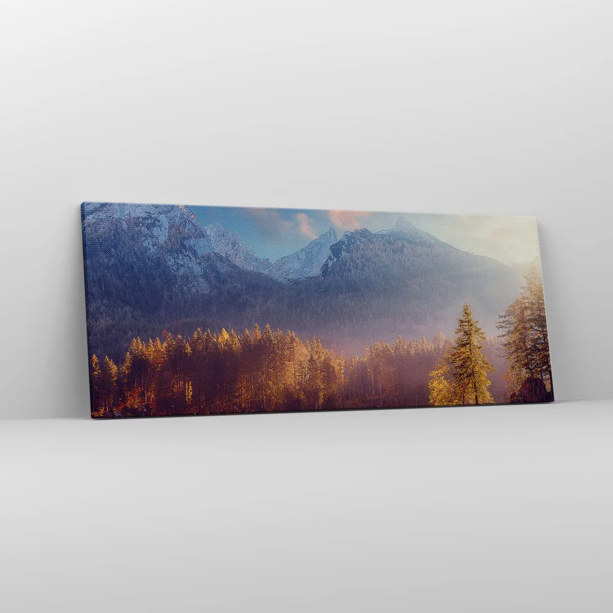 Obraz na płótnie - W górach i dolinach - 100x40 cm