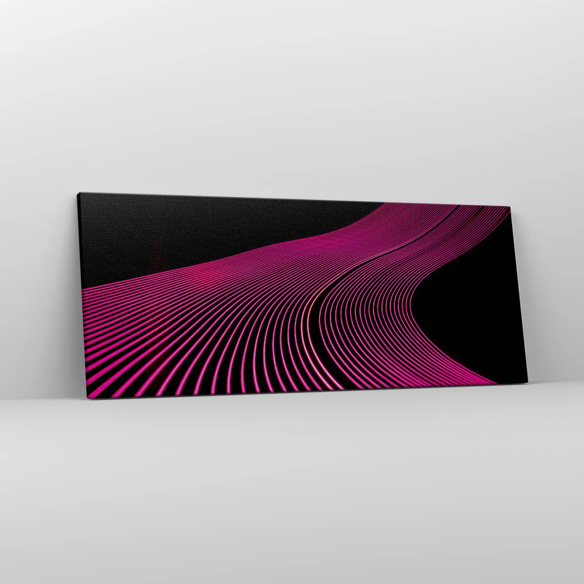 Lærredstryk - Billede på lærred - En allé af lys - 100x40 cm