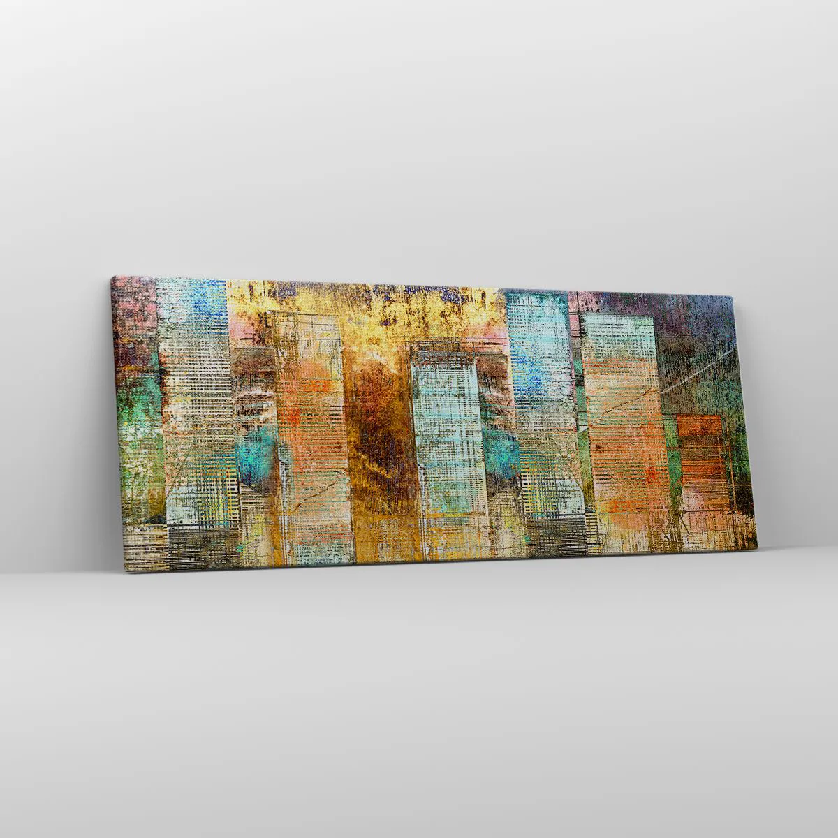 Impression sur toile - Image sur toile - Une métropole ensoleillée - 100x40 cm