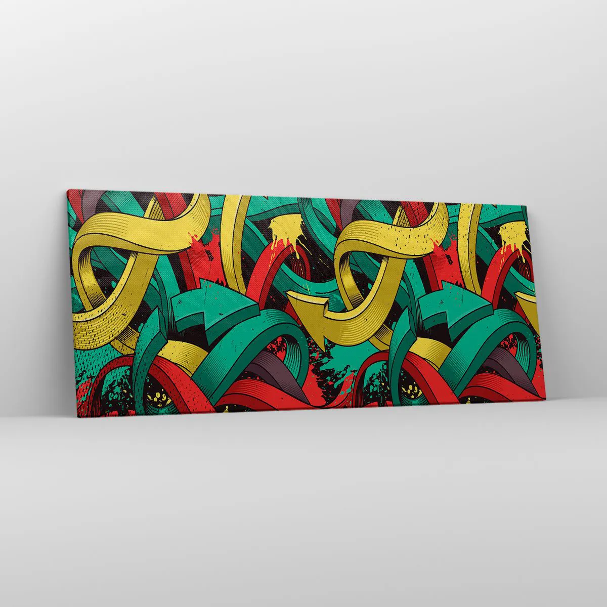 Lærredstryk - Billede på lærred - Hvilken vej skal man gå? - 120x50 cm