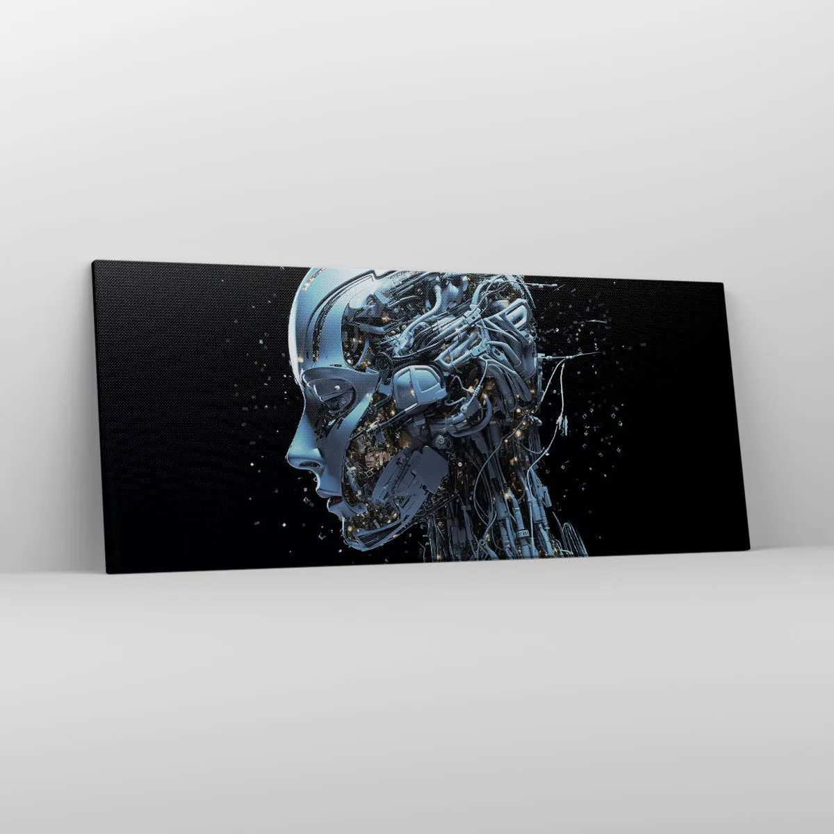 Vászonkép - A technológia egy nő - 120x50 cm