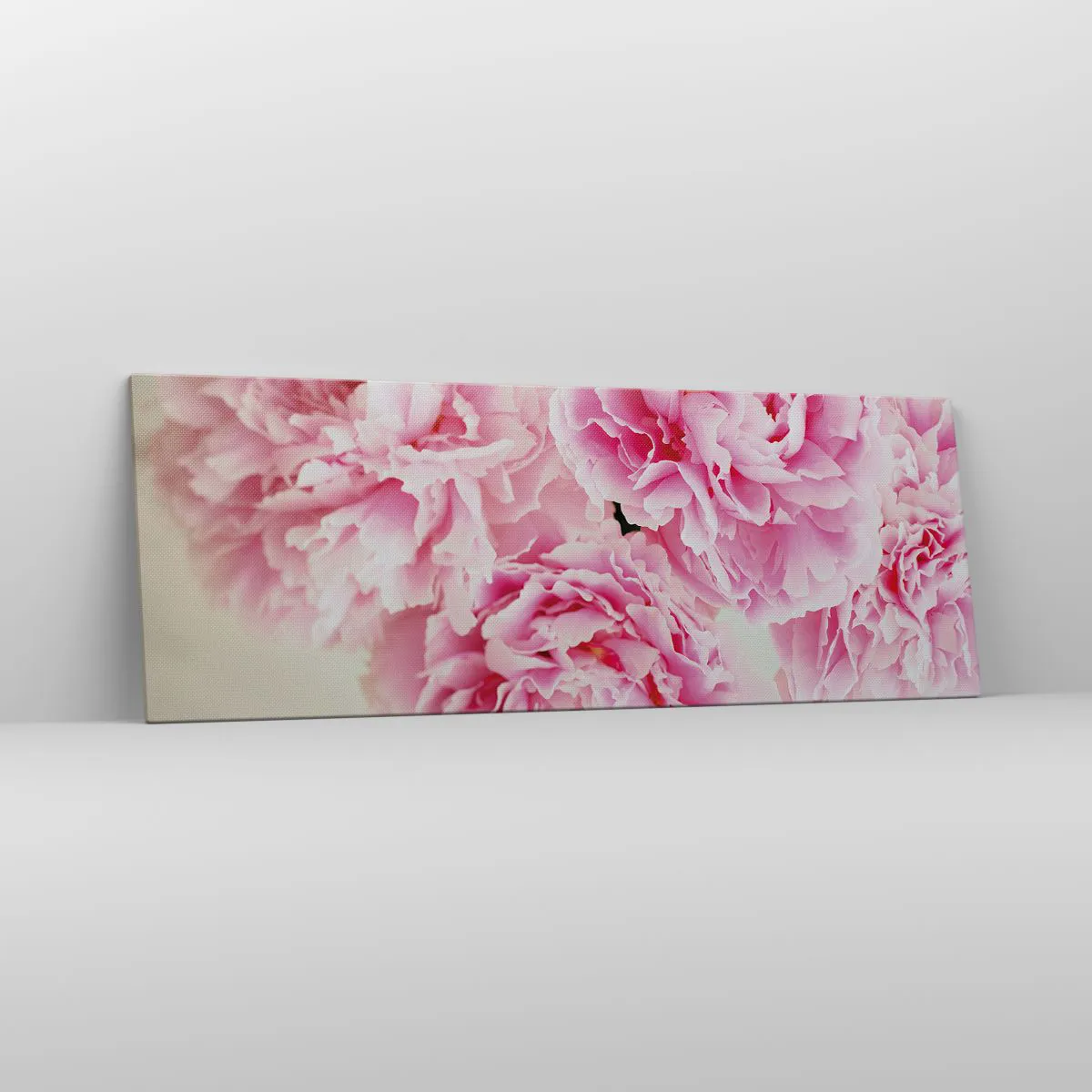 Lærredstryk - Billede på lærred - I lyserød glamour - 140x50 cm