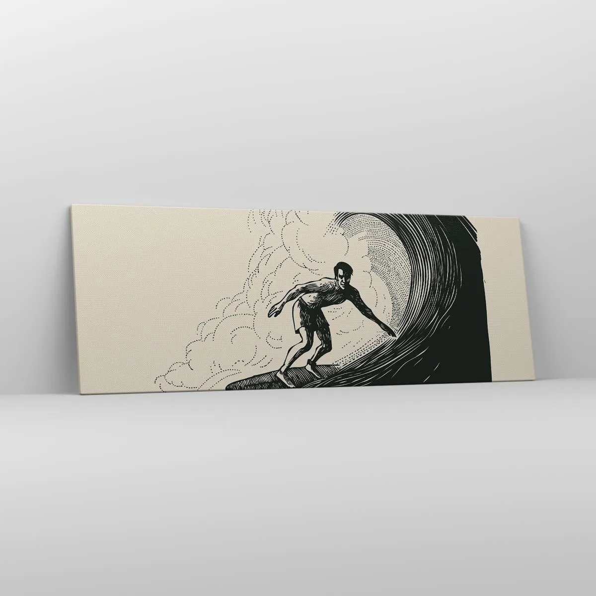 Obraz na plátne - Kráľ vĺn - 140x50 cm