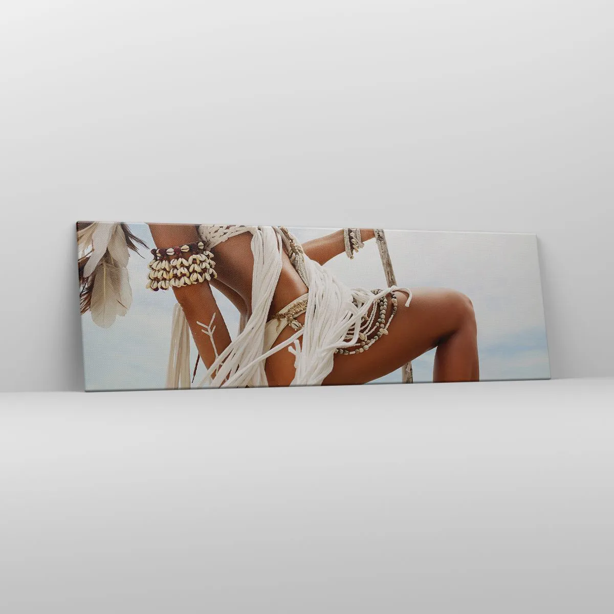 Lærredstryk - Billede på lærred - Præstinde af solen - 160x50 cm