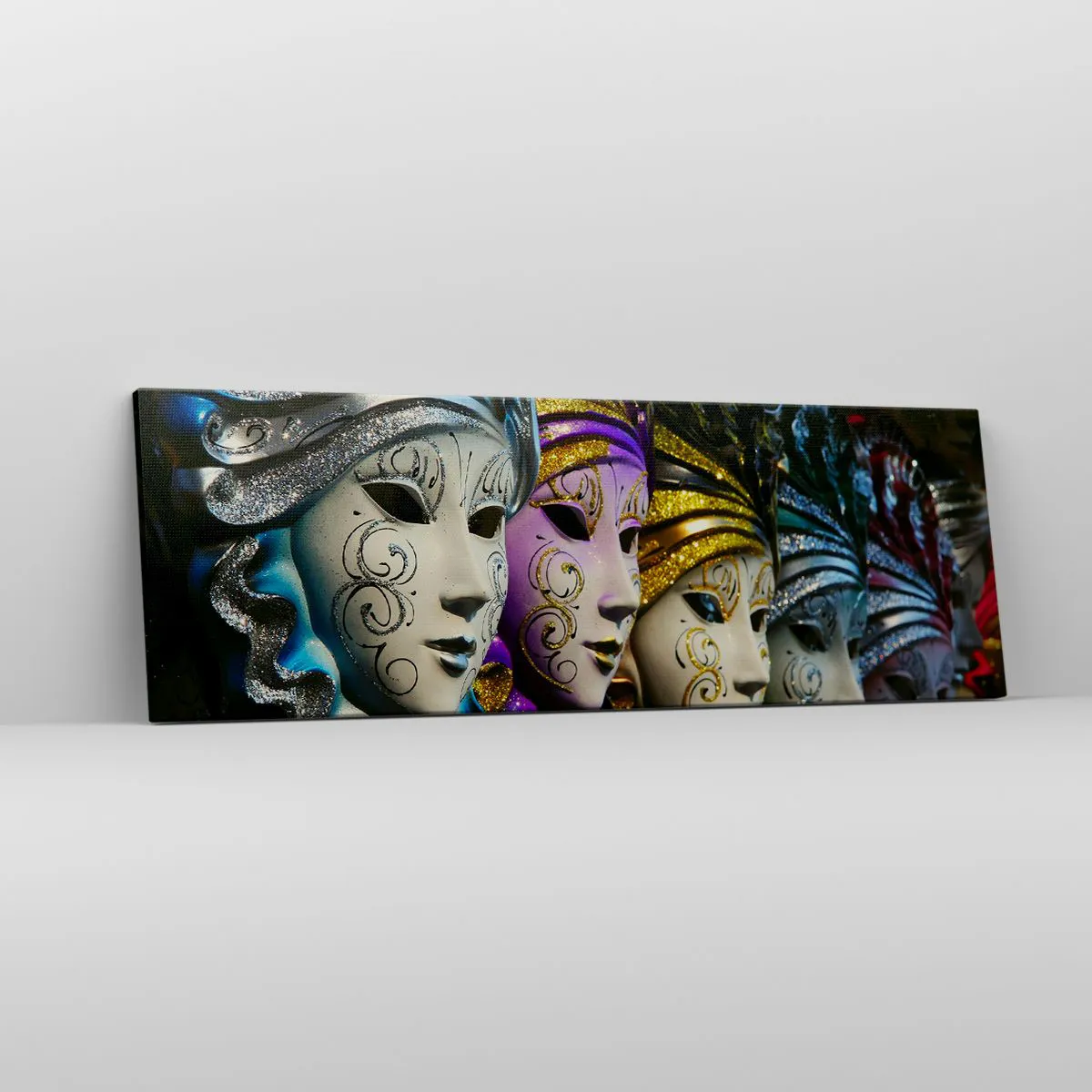 Canvas picture - Secret in Gold and Silver - 90x30 cm