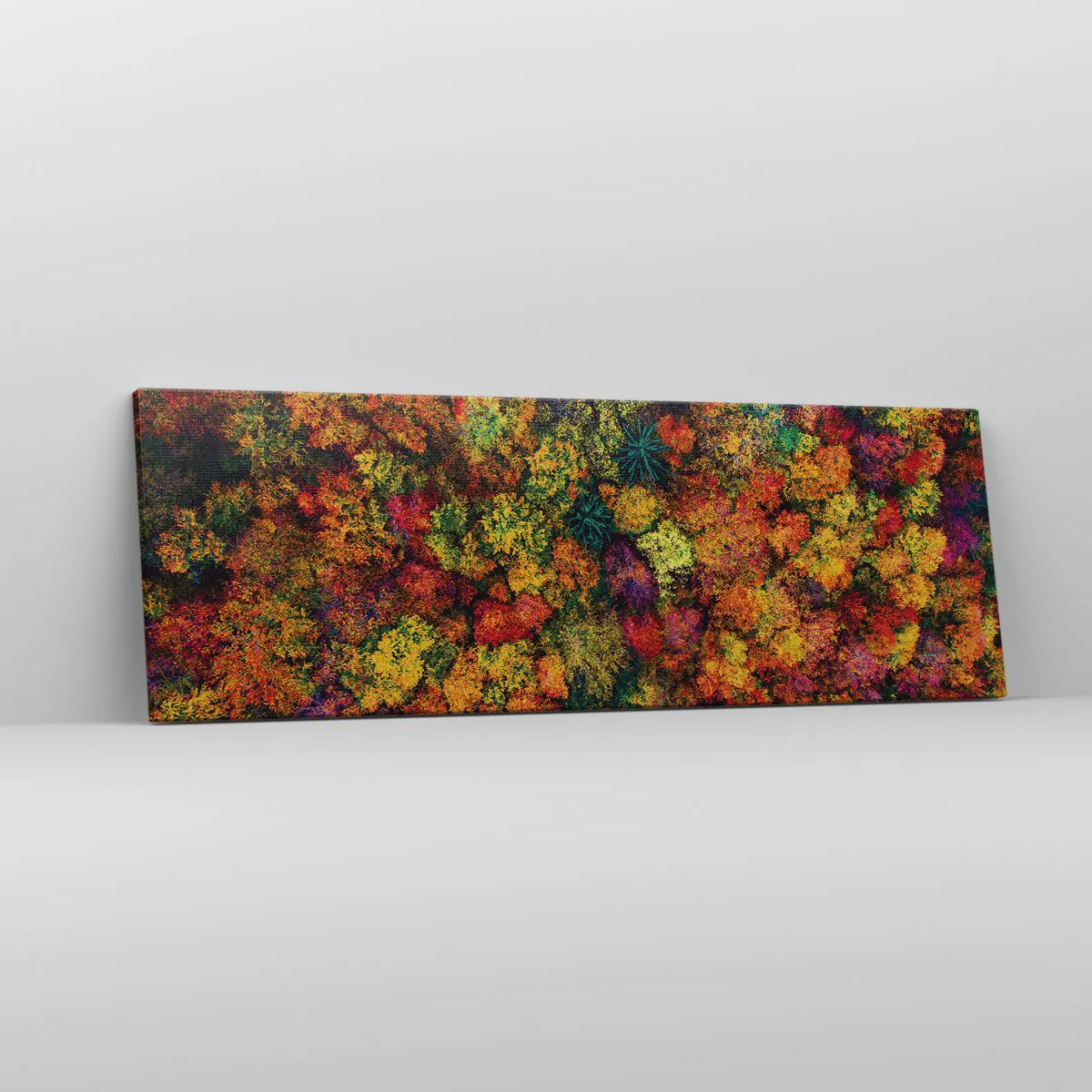 Canvas picture - Bouquet of Autumn Flowers - 90x30 cm