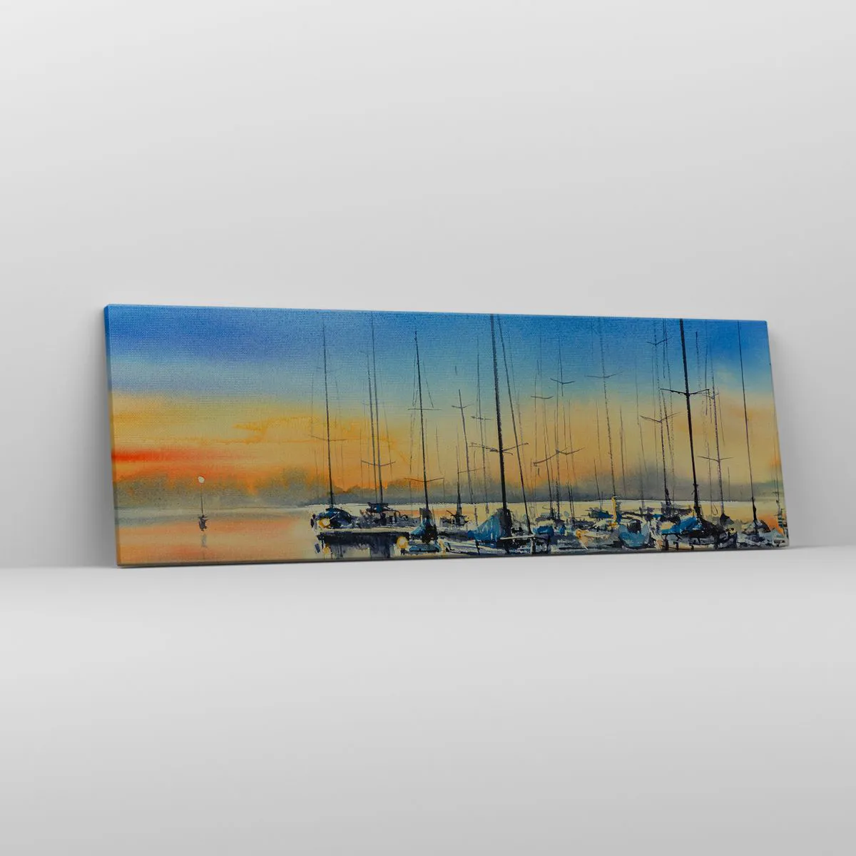 Impression sur toile - Image sur toile - Fin d'une belle journée - 90x30 cm