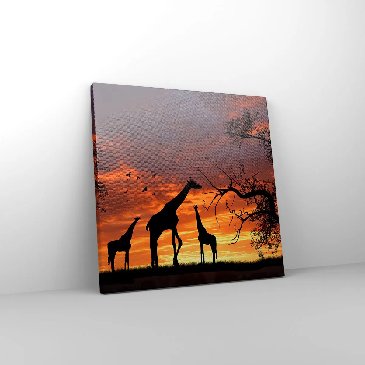 Quadro em tela - Um pequeno jantar com seus entes queridos - 30x30 cm