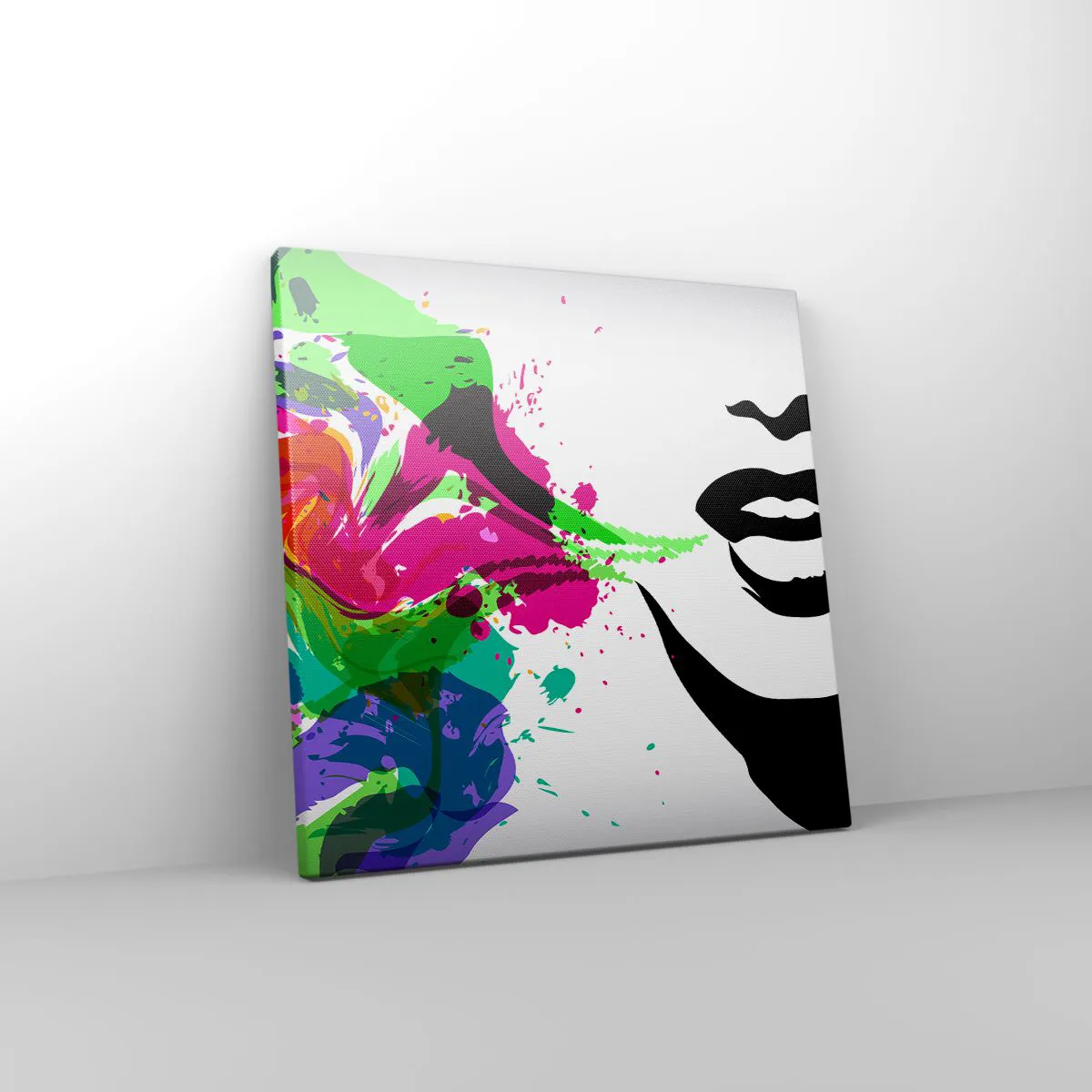 Vászonkép - Egy történet a szivárvány színeiben - 30x30 cm