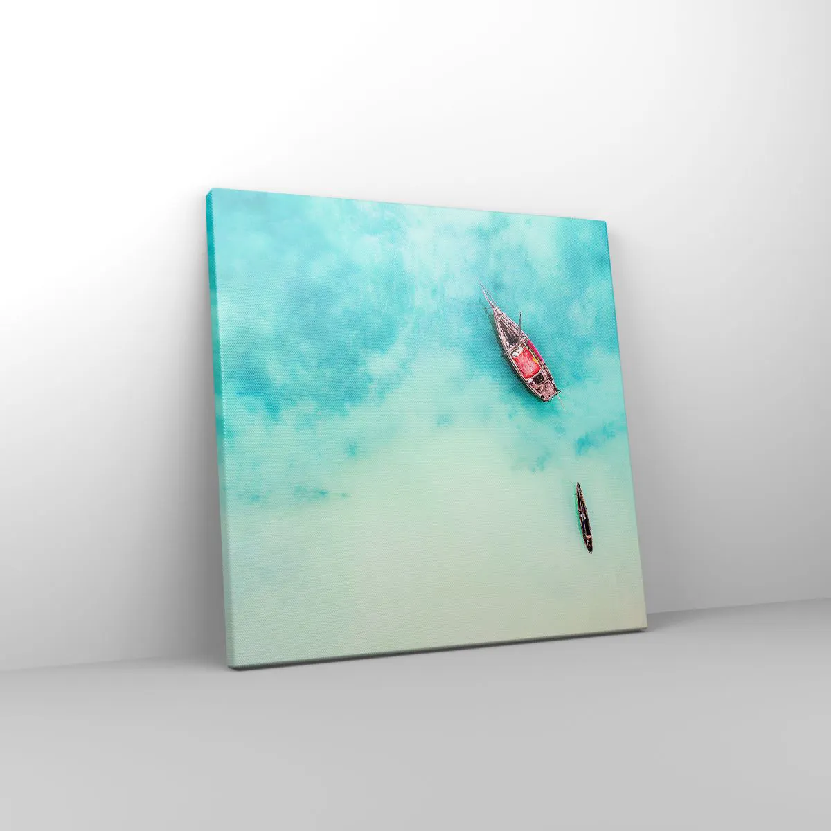 Bild auf Leinwand - Leinwandbild - Denn an den Stränden von Sansibar, wenn der Wasserüberschuss ... - 30x30 cm