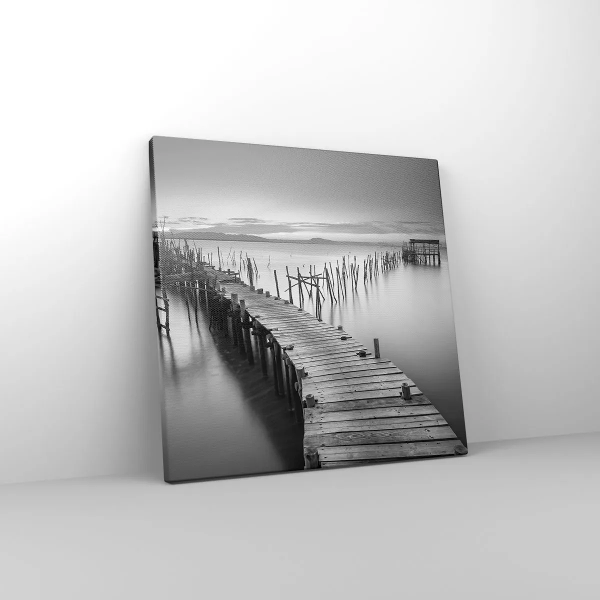 Impression sur toile - Image sur toile - La paix d'un rivage oublié - 30x30 cm