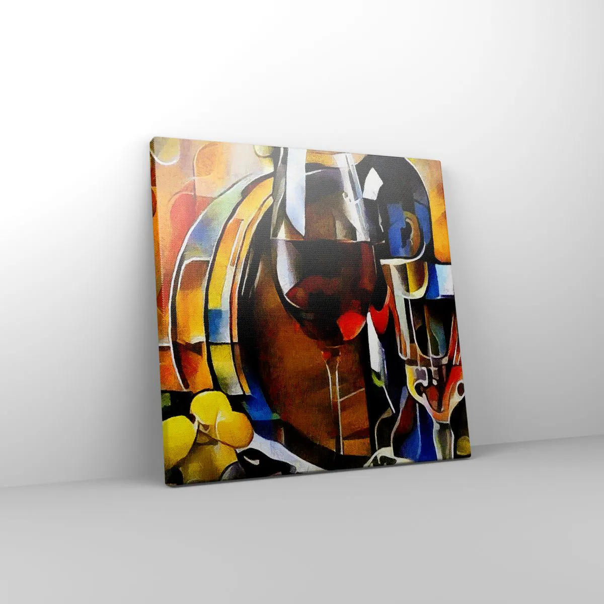 Cuadro sobre lienzo - Impresión de Imagen - Y el mundo se vuelve más colorido - 30x30 cm