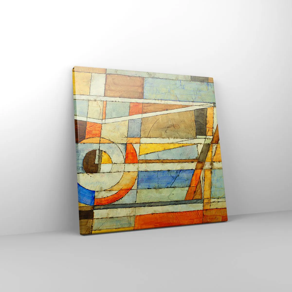 Tablou pe pânză - Cubismul în construcție - 30x30 cm