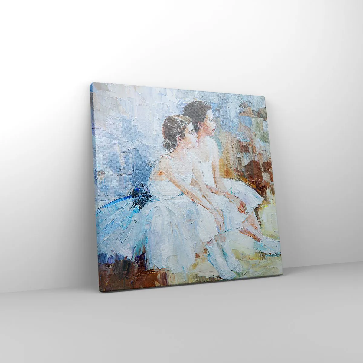 Lærredstryk - Billede på lærred - Hvile for unge svaner - 30x30 cm