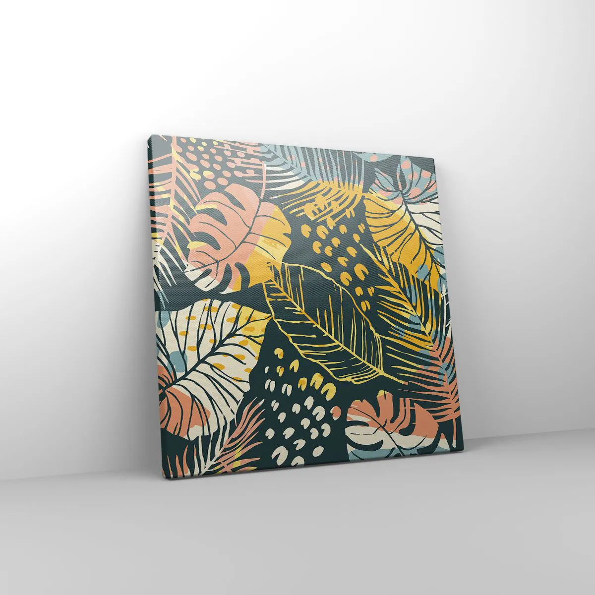 Bild auf Leinwand - Leinwandbild - Grüne Fantasie - 30x30 cm