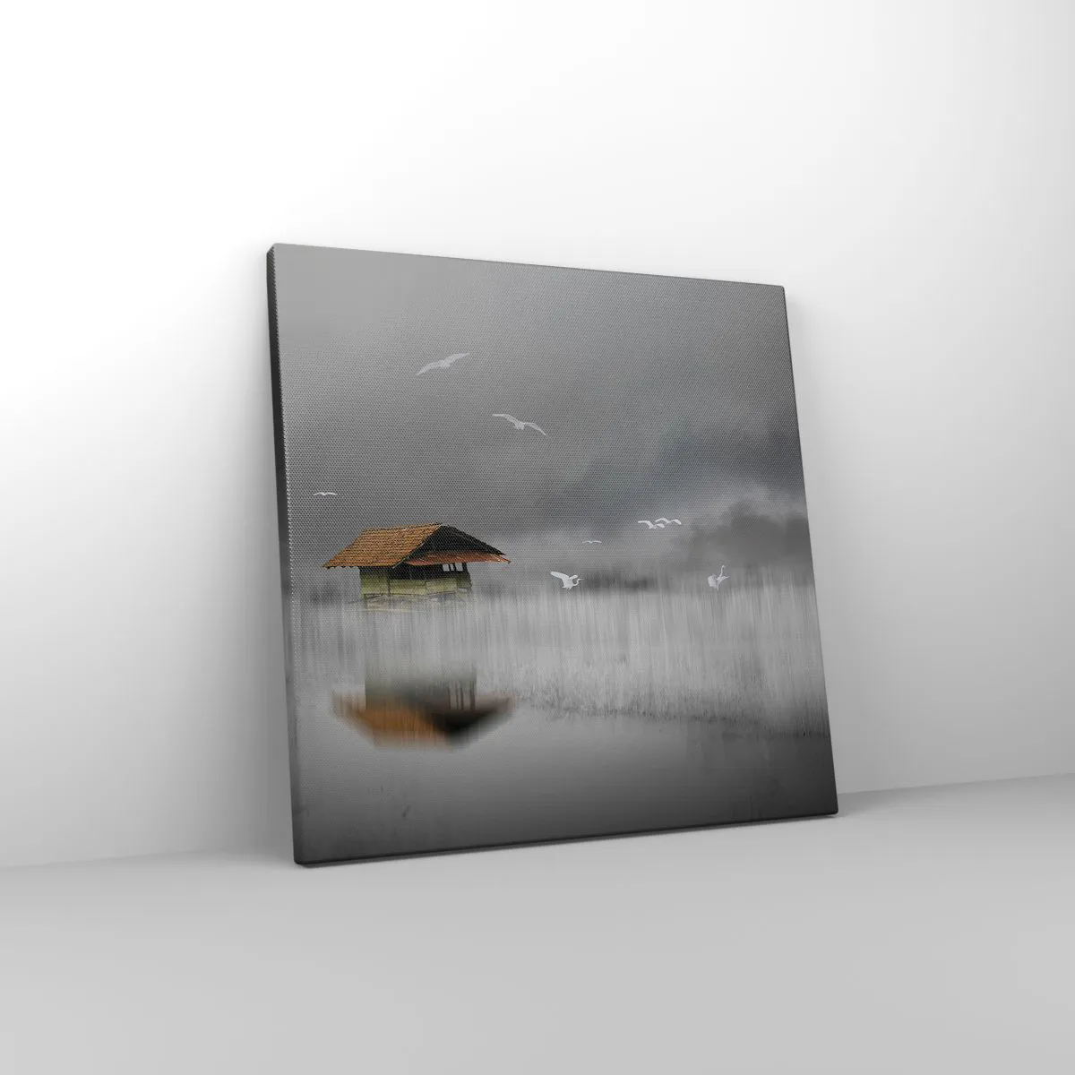 Impression sur toile - Image sur toile - A l'abri de la pluie - 30x30 cm