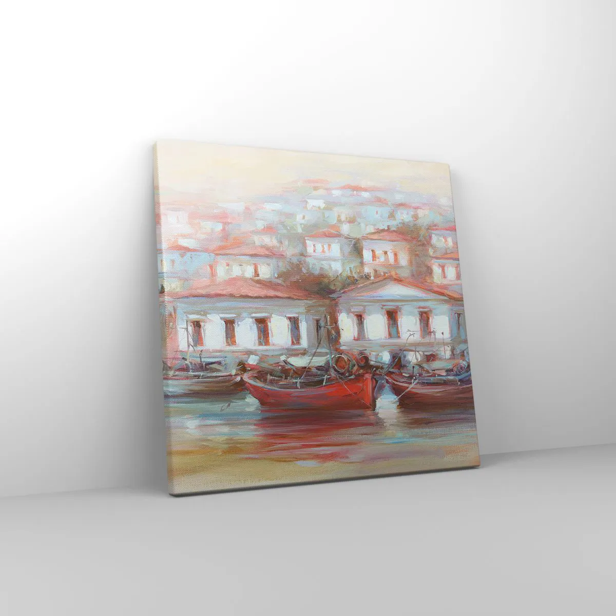 Cuadro sobre lienzo - Impresión de Imagen - Ciudad feliz - 30x30 cm