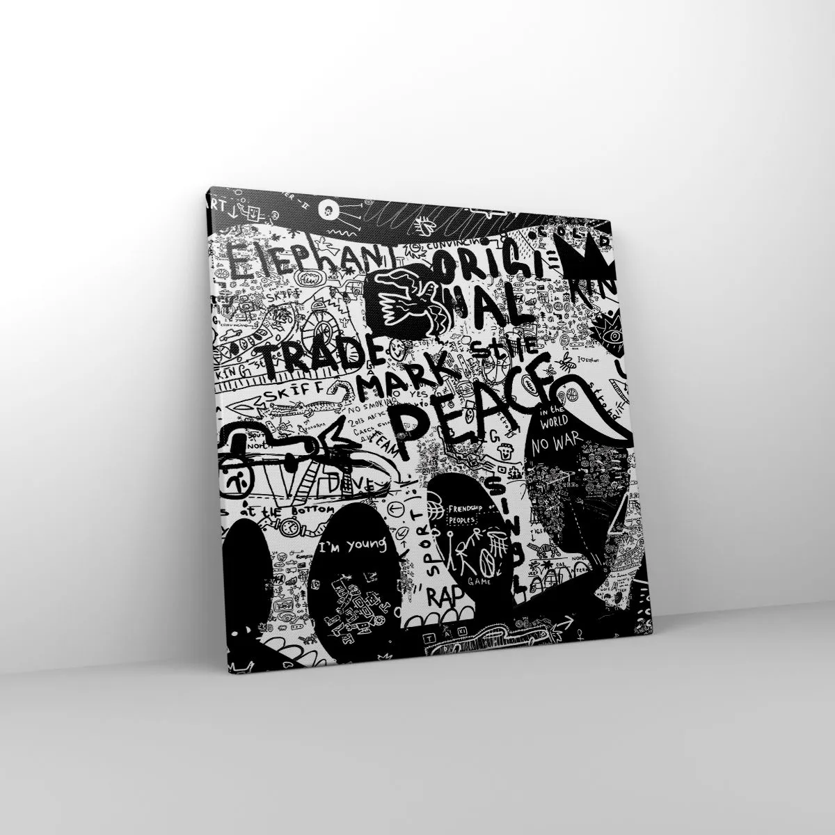 Canvas picture - Rich World of the Street - 40x40 cm