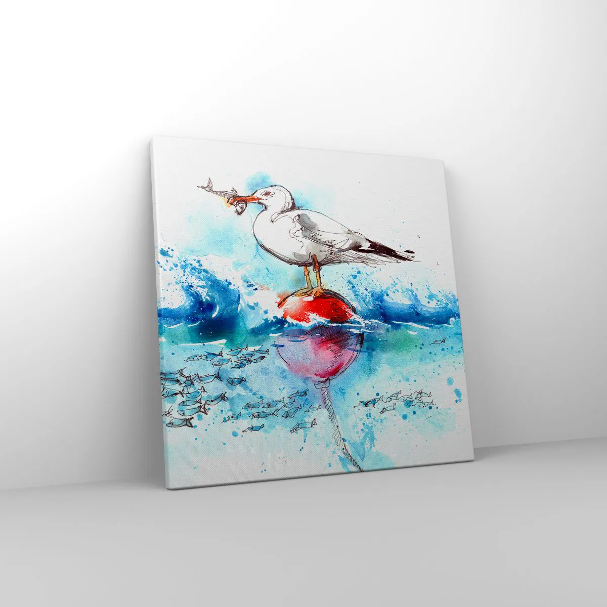 Impression sur toile - Image sur toile - Prise réussie - 40x40 cm