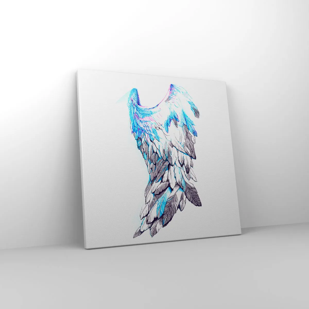 Cuadro sobre lienzo - Impresión de Imagen - Necesito alas - 40x40 cm