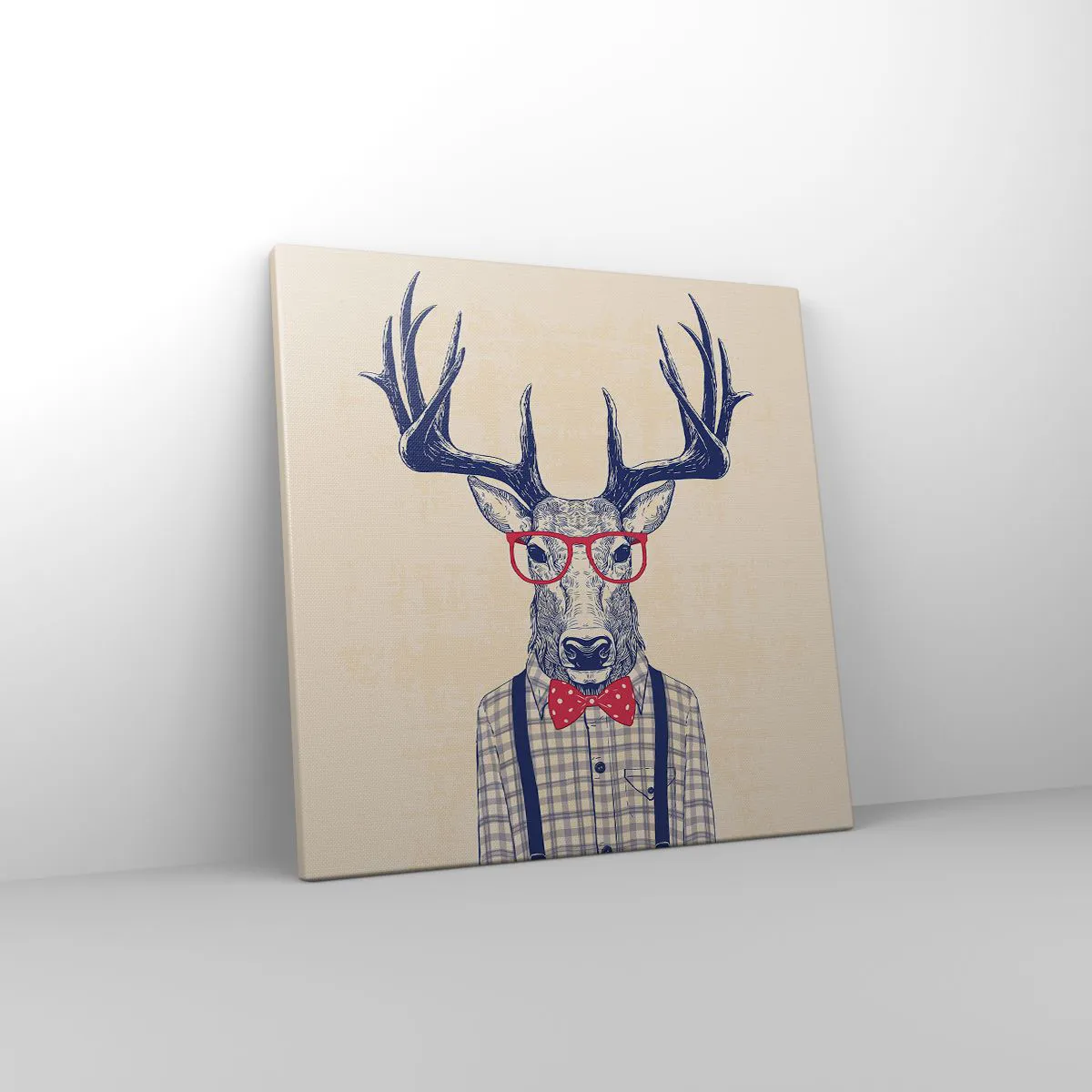 Quadro em tela - Extravagância engraçada - 40x40 cm