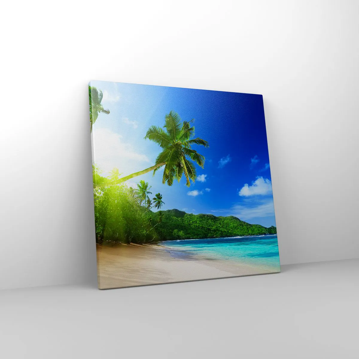 Lærredstryk - Billede på lærred - Et blidt strejf af troperne - 40x40 cm