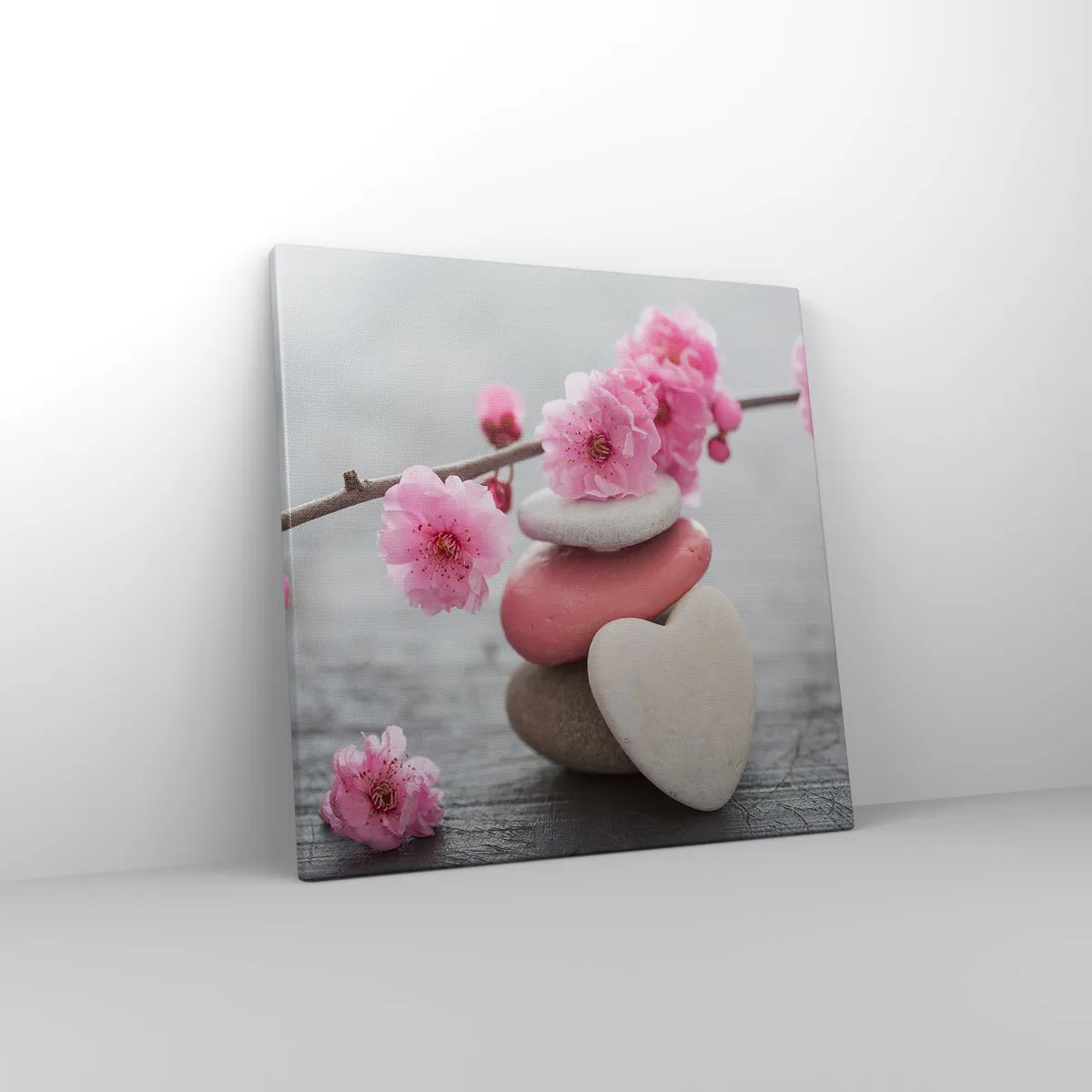 Vászonkép - Boldogság a cseresznyevirággal - 40x40 cm