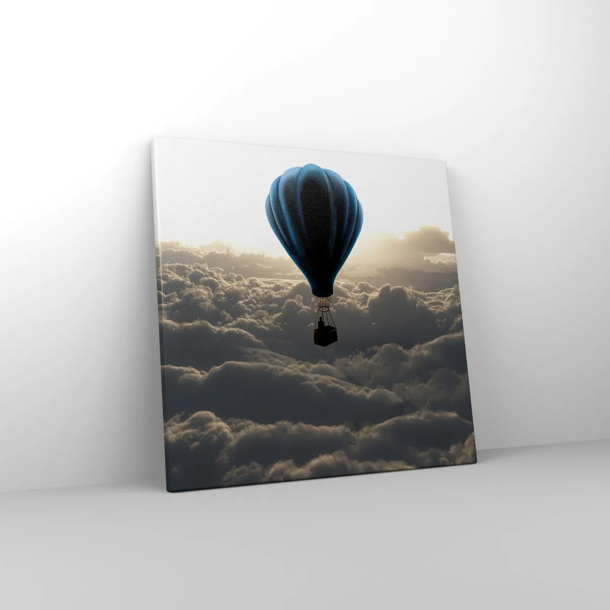 Cuadro sobre lienzo - Impresión de Imagen - Un viajero por encima de las nubes - 40x40 cm